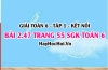 Bài 2.47 SGK Toán 6 tập 1 Kết nối tri thức